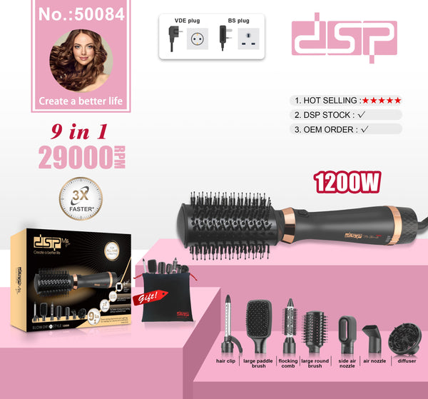 DSP 50084 فرشاه لتصفيف الشعر 9*1